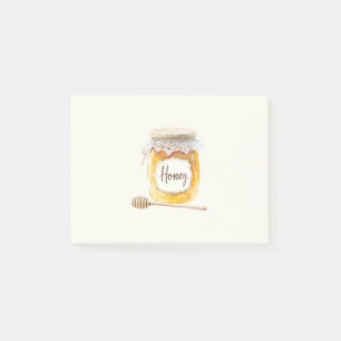 Post-it® Pot de miel doré crème Nourriture Cuisine