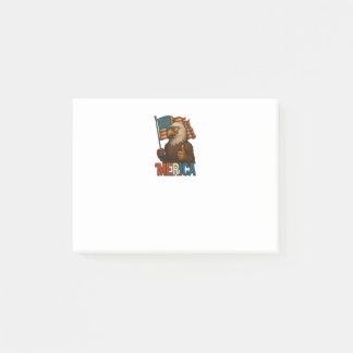 Post-it® Pouce vers le haut Aigle de Merica drôle et patrio