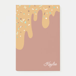 Post-it® Poudres de glaçage au caramel délicieux Votre nom