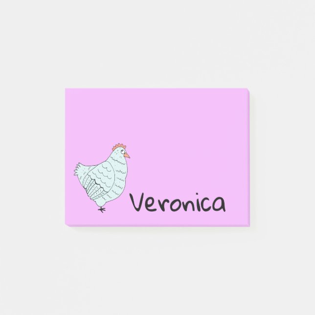 Post-it® Poulet customisé (Devant)