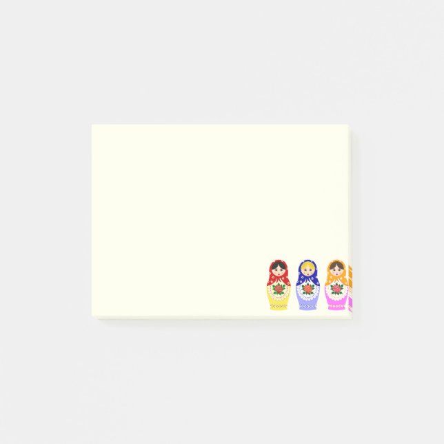 Post-it® Poupées russes de matryoshka (Devant)