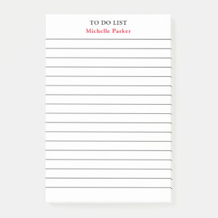 Post-it® POUR FAIRE LA LISTE DE VOTRE Nom Linked Paper Prof