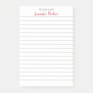 Post-it® POUR FAIRE LA LISTE Votre nom Linked Paper Profess