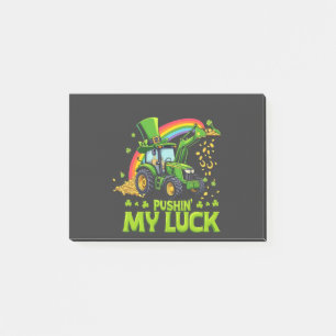 Post-it® Pousser ma chance Funny Excavateur St Patrick's Da