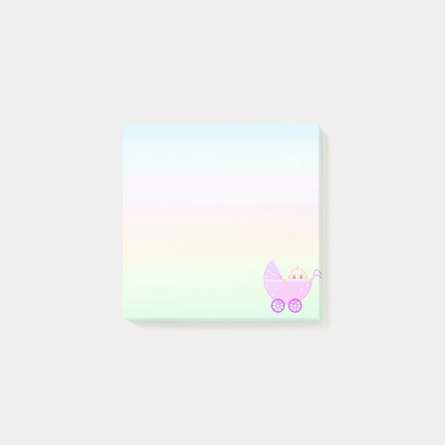 Post-it® Poussette mignonne pour bébé (Devant)