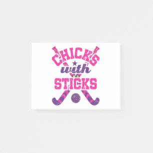 Post-it® Poussins de hockey sur gazon avec bâtons