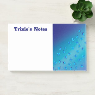 Post-it® Poutres et papillons verts Abstraits
