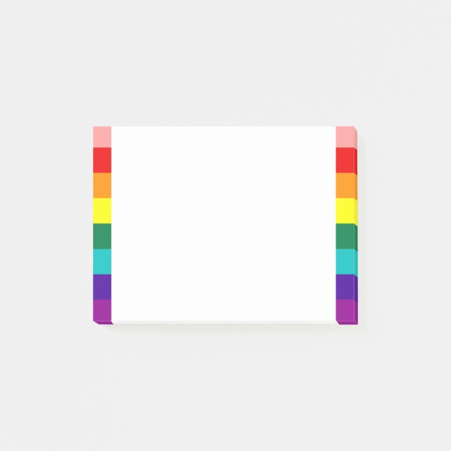 Post-it® Premier drapeau de la Fierté arc-en-ciel (Devant)