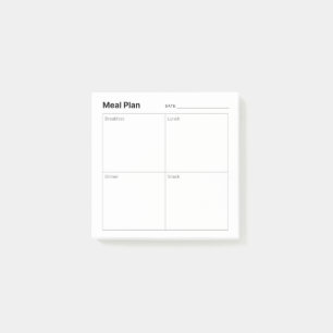 Post-it® Préparation simple minimaliste de repas