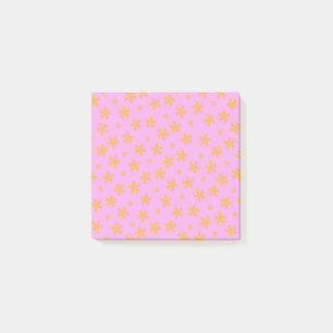 Post-it® Preppy Orange Rose Hippie Motif