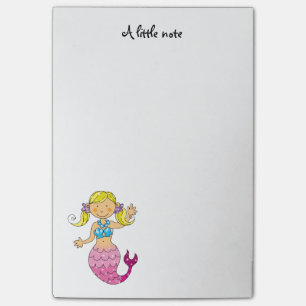 Post-it® princesse mignonne de sirène de mer (cheveux