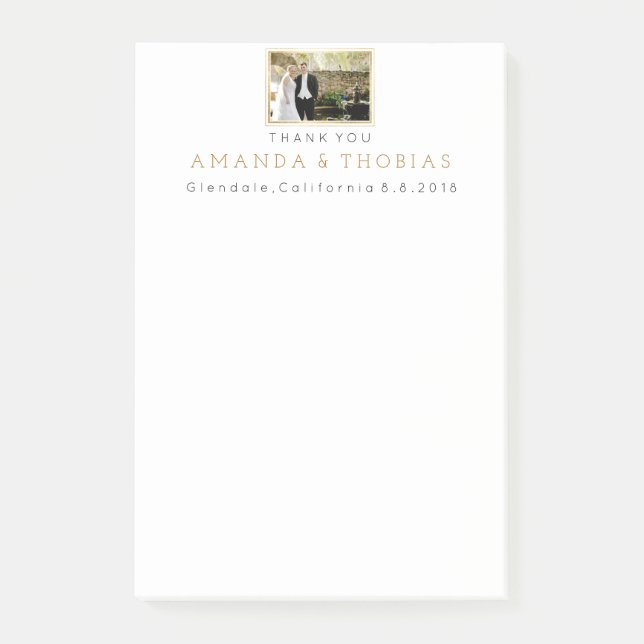 Post-it® Privilège cadeau de Merci Mariage personnalisé (Devant)