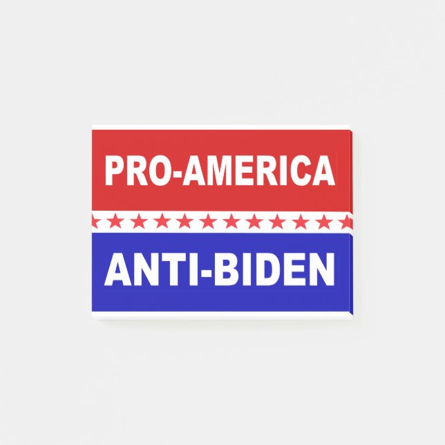 Post-it® Pro America Anti-Biden (Devant)