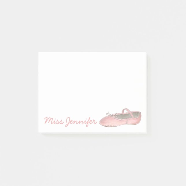 Post-it® Professeur de danse personnalisé Chaussure de ball (Devant)