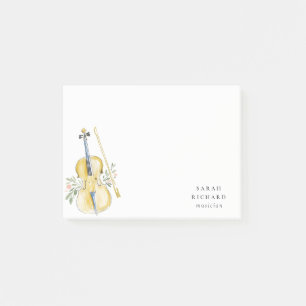 Post-it® Professeur de musique élégant à l'aquarelle violon