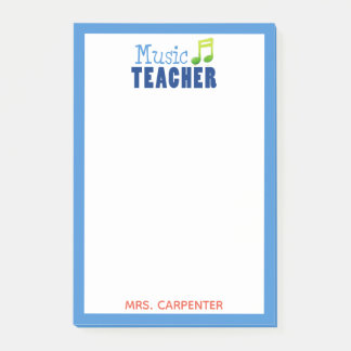 Post-it® Professeur de musique personnalisé