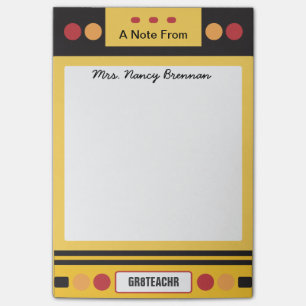 Post-it® Professeur personnalisé de bus scolaire