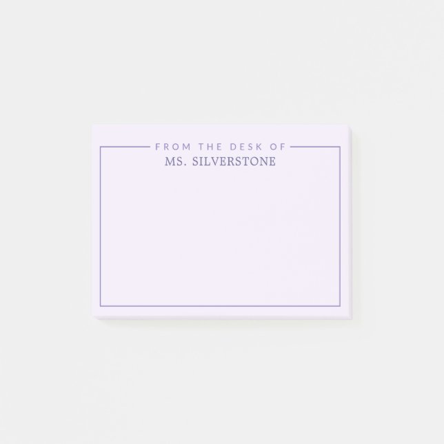 Post-it® Professeur Personnalisé Du Bureau De (Devant)