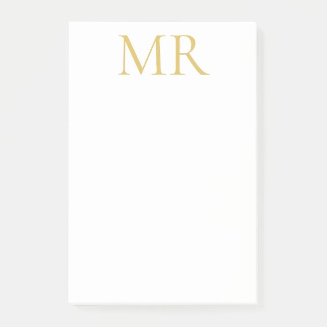 Post-it® Professional Classical Monogram Minimalist Plain (Devant)