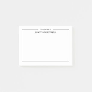 Post-it® Professionnel À partir du bureau de Nom Carré Bord