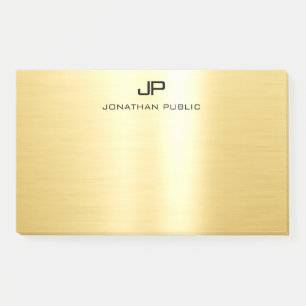 Post-it® Professionnel Elegant Gold Modèle moderne tendance