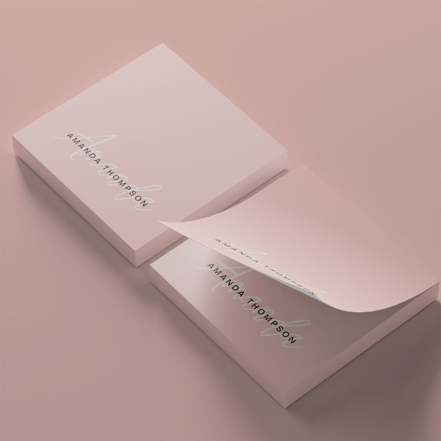 Post-it® Professionnel Élégant Moderne Personnalisé Avec No (Créateur téléchargé)
