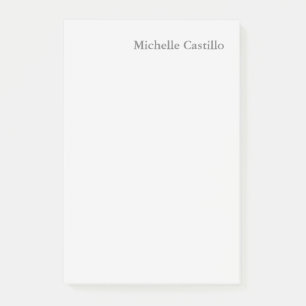 Post-it® Professionnel minimaliste gris clair moderne