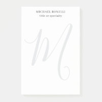 Professionnel Plain Moderne Minimaliste Monogrammé