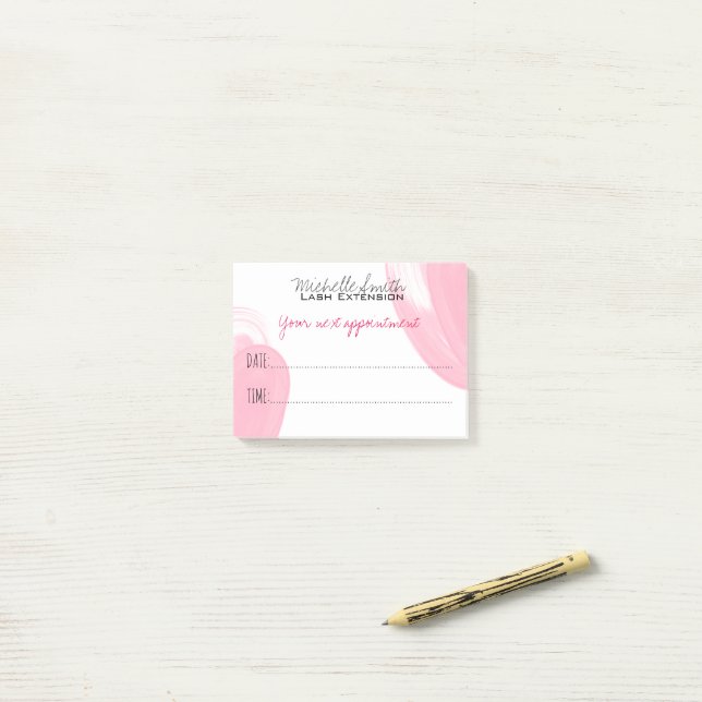 Post-it® Prolongation de la barre de maquillage Artiste Pro (Sur un bureau)