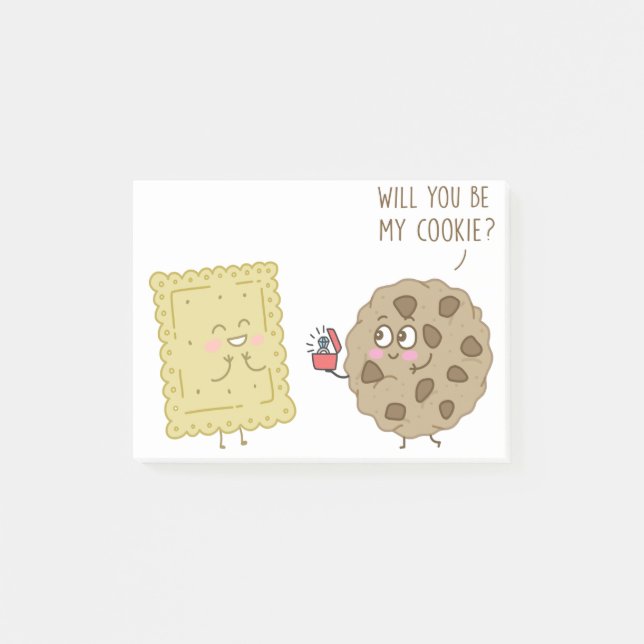 Post-it® Proposition de biscuits - Me marie-tu ? (Devant)
