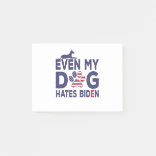 Post-it® Propriétaire de chien anti Biden - Même mon chie