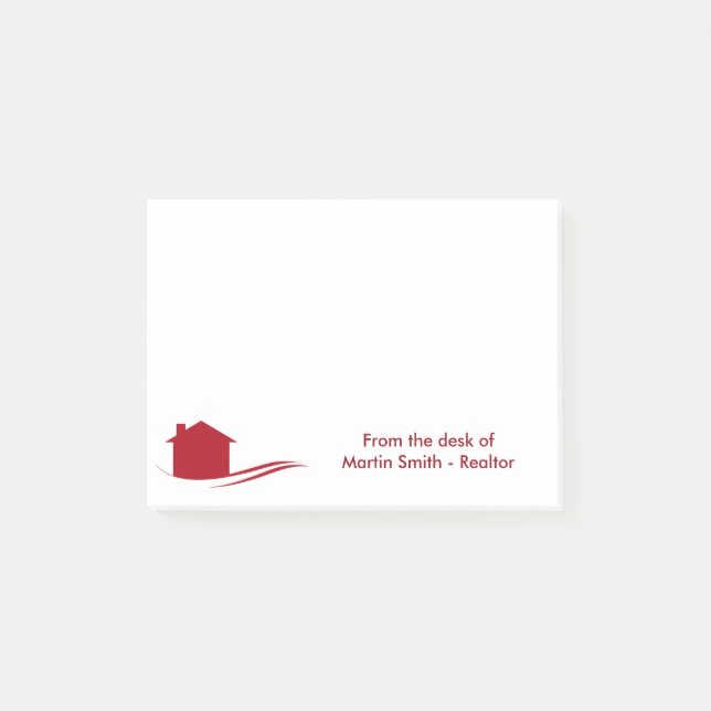Post-it® Protection de notes collante d'agent immobilier (Devant)