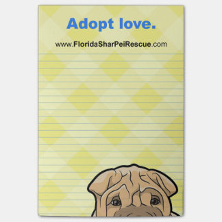 Post-it® Protection de post-it de FSPR - adoptez l'amour