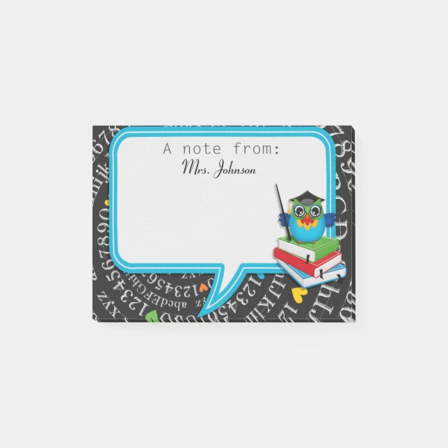 Post-it® Protection personnalisée de post-it d'école de (Devant)