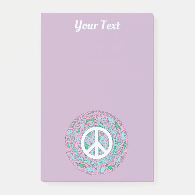 Post-it® Psychedelic Peace Post-it Notes (Devant)