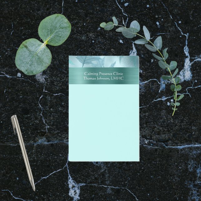Post-it® Psychothérapie ou conseillère Turquoise feuilleté  (Créateur téléchargé)