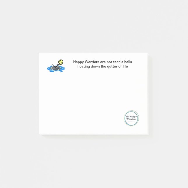 Post-it® Publier Des Notes - Nous Ne Sommes Pas Des Tennis  (Devant)