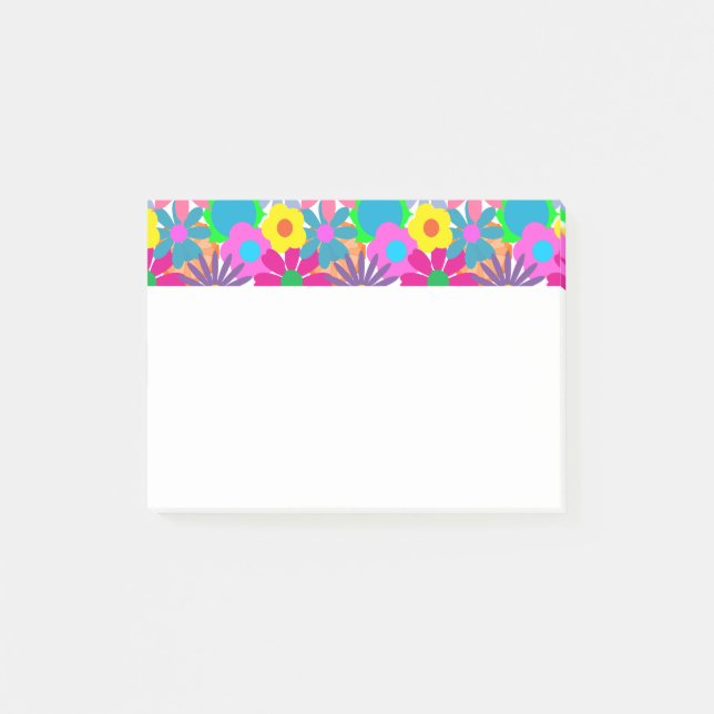 Post-it® Puissance des fleurs des années 1970 (Devant)