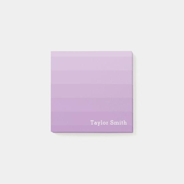 Post-it® Purple Lavender Shades Nom du texte juvénile (Devant)