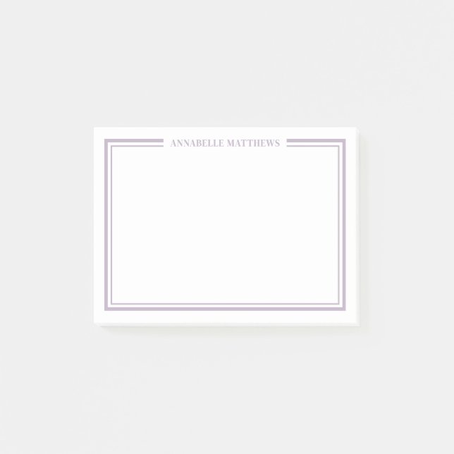Post-it® Purple Minimalist Monogram (Devant)