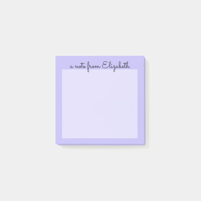 Post-it® Purple Pastel Lavande Minimale (Devant)