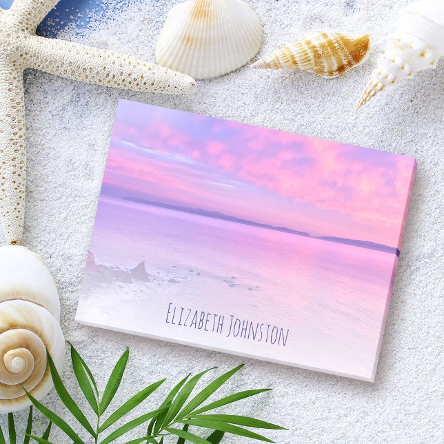 Post-it® Purple Rose California Beach Coucher de soleil Pho (Créateur téléchargé)