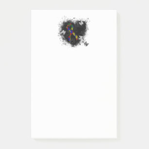 Post-it® Puzzle Ruban Grunge Heart