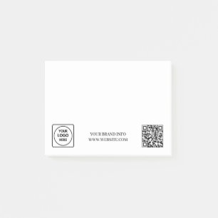 Post-it® QR code blanc   Conception de logo d'entreprise mi
