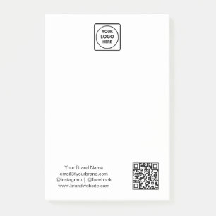 Post-it® QR code blanc   Conception de logo d'entreprise mi