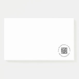 Post-it® QR code blanc   Design d'entreprise minimaliste et