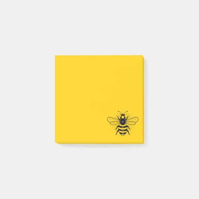 Post-it® Queen Bee Post It Notes / Jaune (Devant)