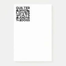 Quilter qui aime les chats et les chiens