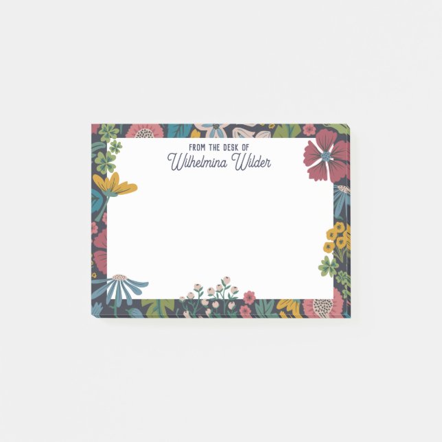 Post-it® Quirky Abstract Florals From the Desk Of (Devant)