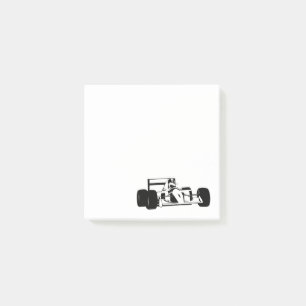 Post-it® Race Car Silhouette noir et blanc